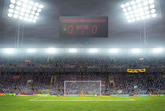LED Display screen in football match